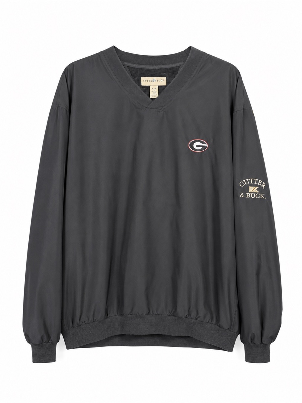 Cutter & Buck Georgia Bulldogs V-Neck Wind Pullover